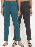 TAG 7 Women Pack of 2 Solid Leggings