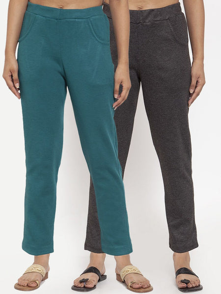 TAG 7 Women Pack of 2 Solid Leggings