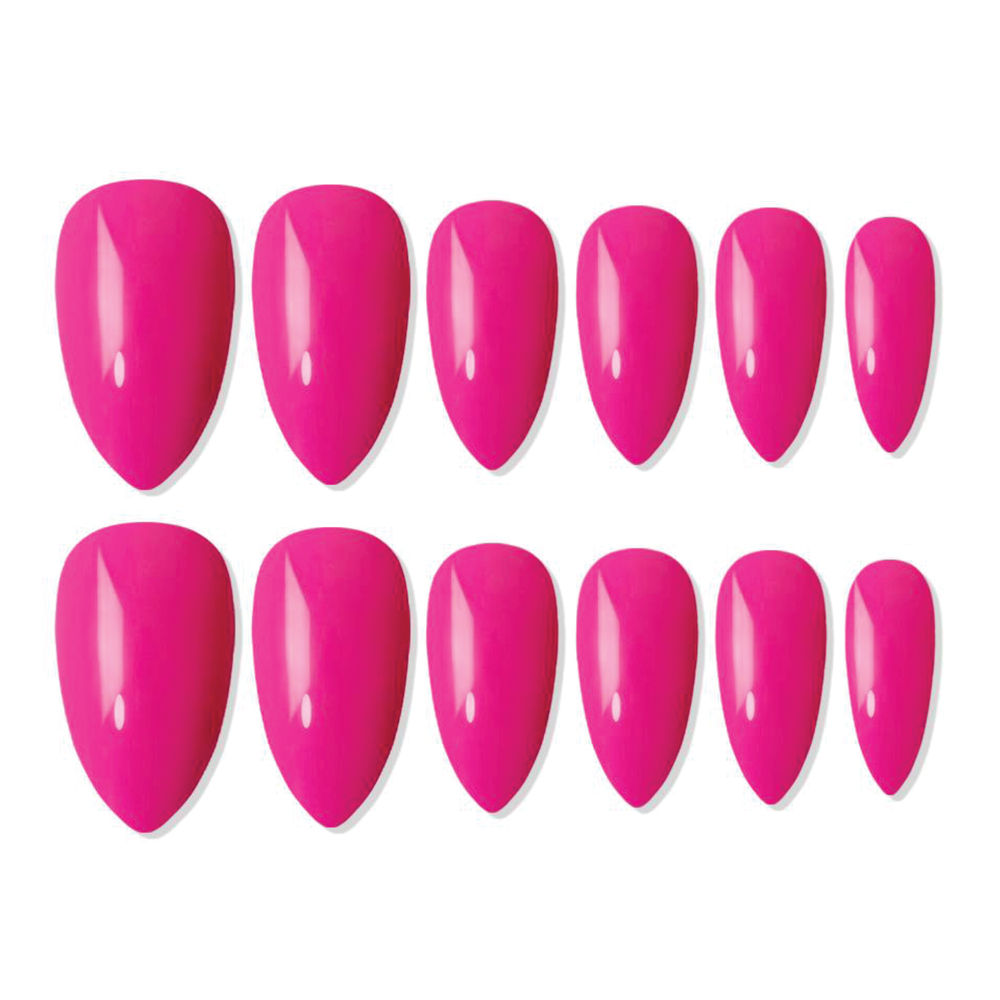 shills professional reusable press on nails almond spn647