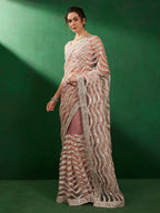 Sangria Embellished Party Wear Saree - Distacart
