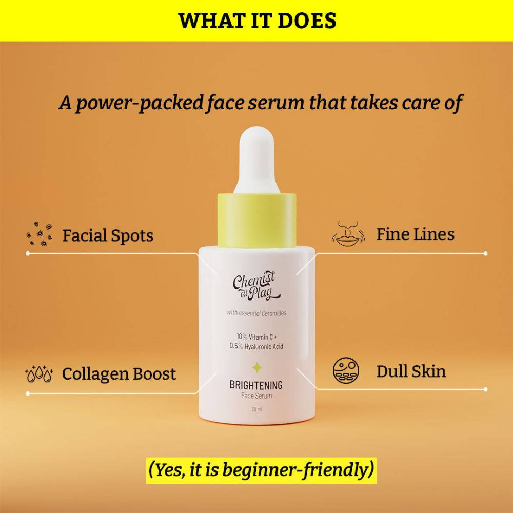 Chemist at Play 10% Vitamin C Skin Brightening Face Serum For Combination Skin