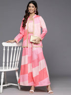 Ahalyaa Women's Traditional Wear Co-ods - Pink