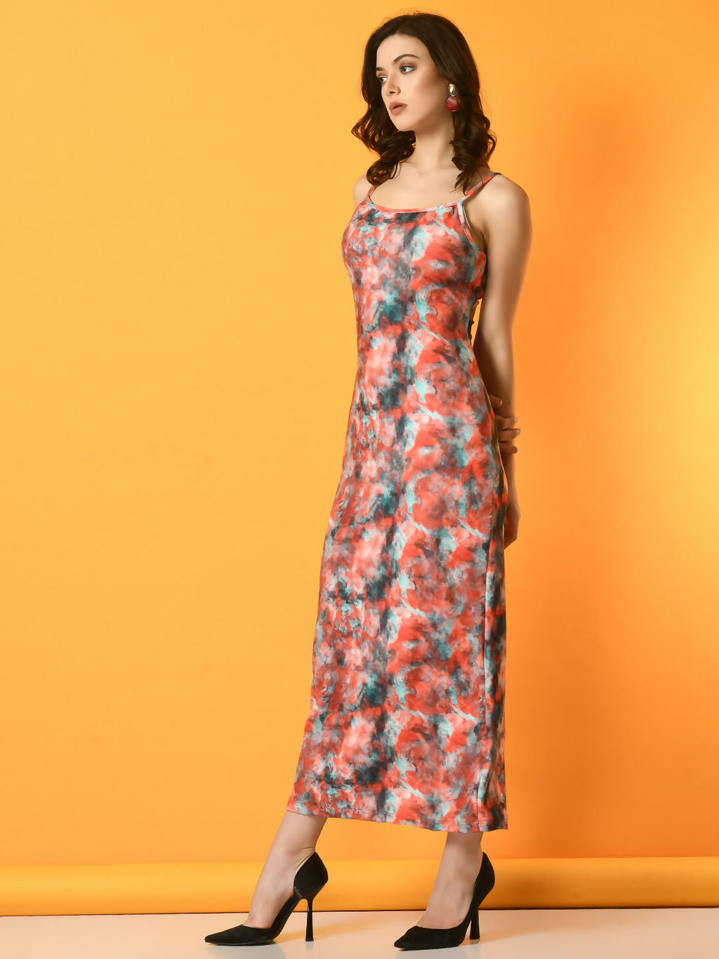 Myshka Women's Multi Printed Party Dress - Distacart