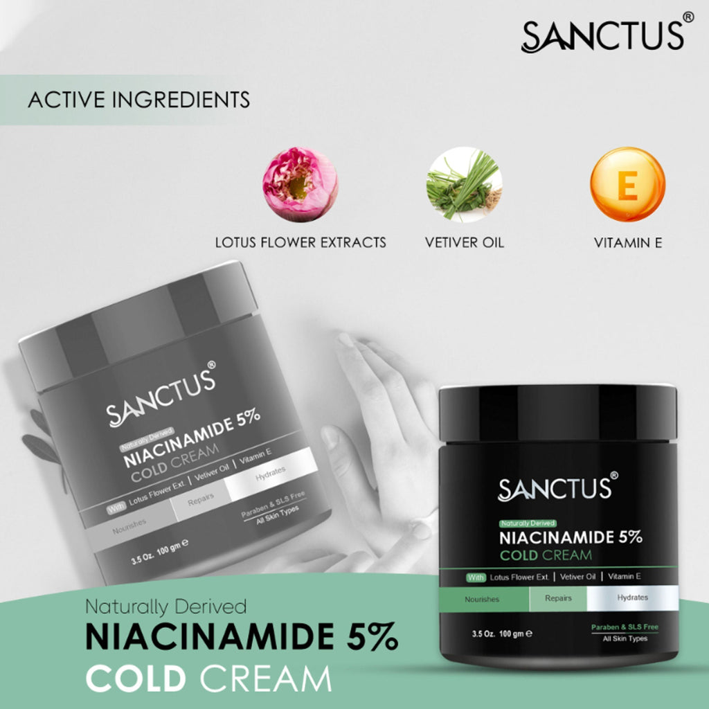 SANCTUS Moisturizing 5% Niacinamide Cold Cream - Distacart