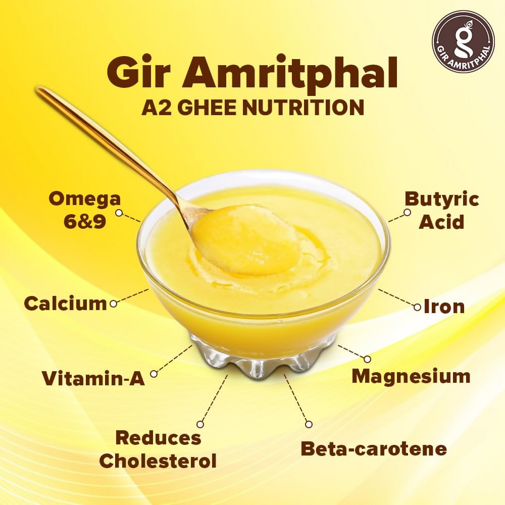 Giramritphal A2 Pure Desi Gir Cow Ghee Vedic Bilona Method