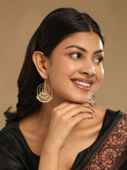 Nuyug 18k Triple Pearl Hoop Anti Tarnish Earrings - Distacart