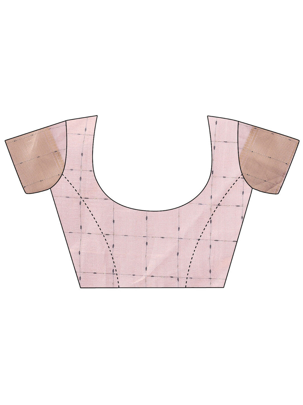Shree Shyam Fashion Organza Peach Saree - Distacart
