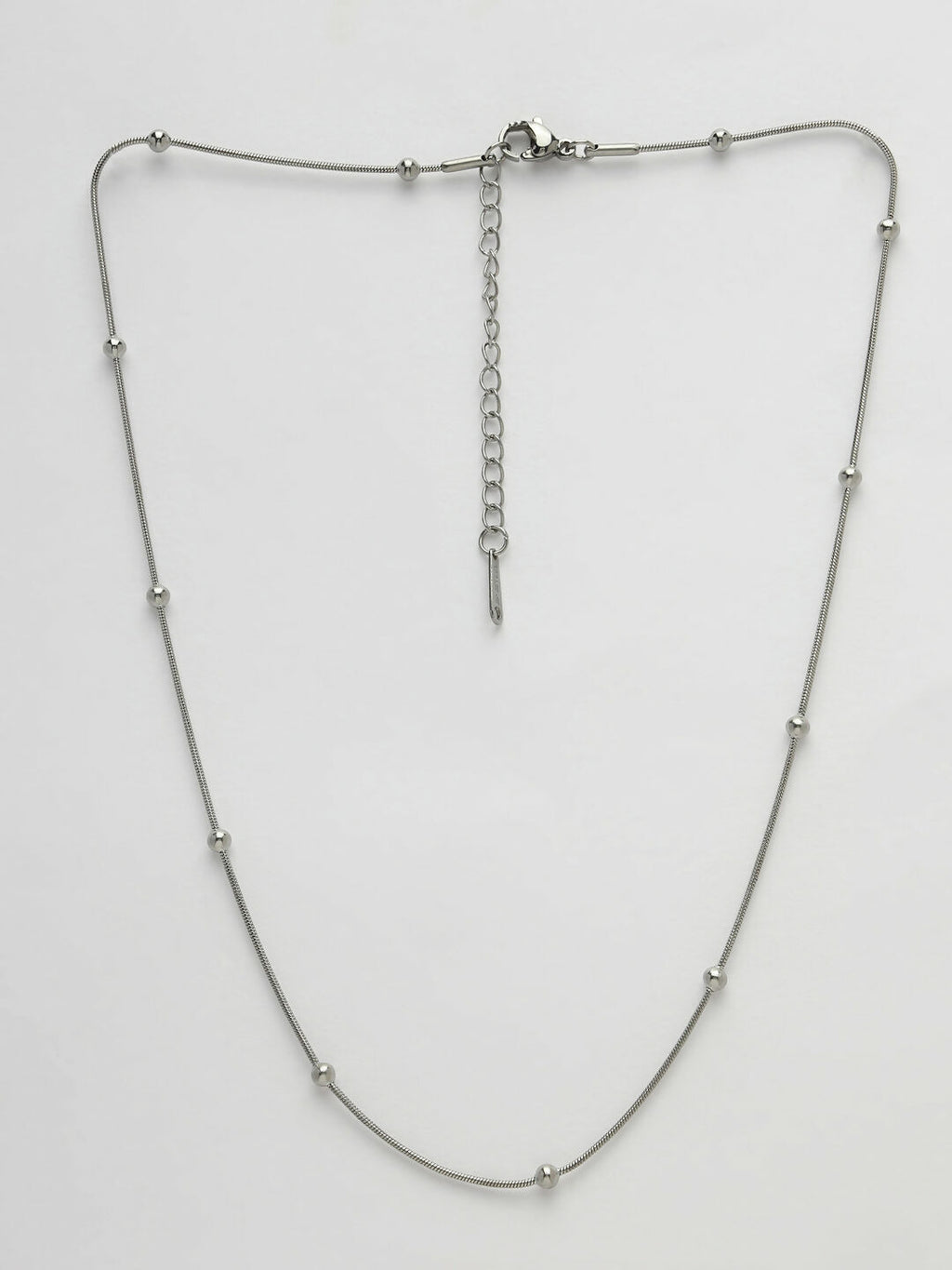 NVR Women's Set of 2 Silver & Gold Rhodium-Plated Minimal Chain