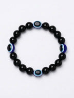 NVR Black Evil Eye Adjustable Bracelet for Men & Women - Distacart