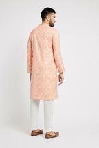 Ethnic India Peach Men's Kurta