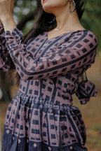 Aayaa Pure Chanderi Gown With Heavy Digital Print - Multi Color - Distacart