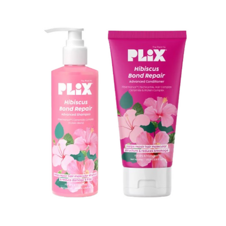 PLIX The Plant Fix Hibiscus Bond Repair Advanced Shampoo + Conditioner
