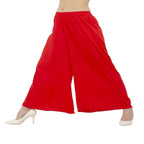 Lagi Women's Red Solid Palazzo (PLZ03B)