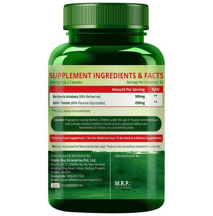 Himalayan Organics Berberis Aristata Capsules - Distacart