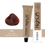Yuthika Professional High lift Creme Hair Colour 12.5 Very Light Mahogany Brown - Distacart