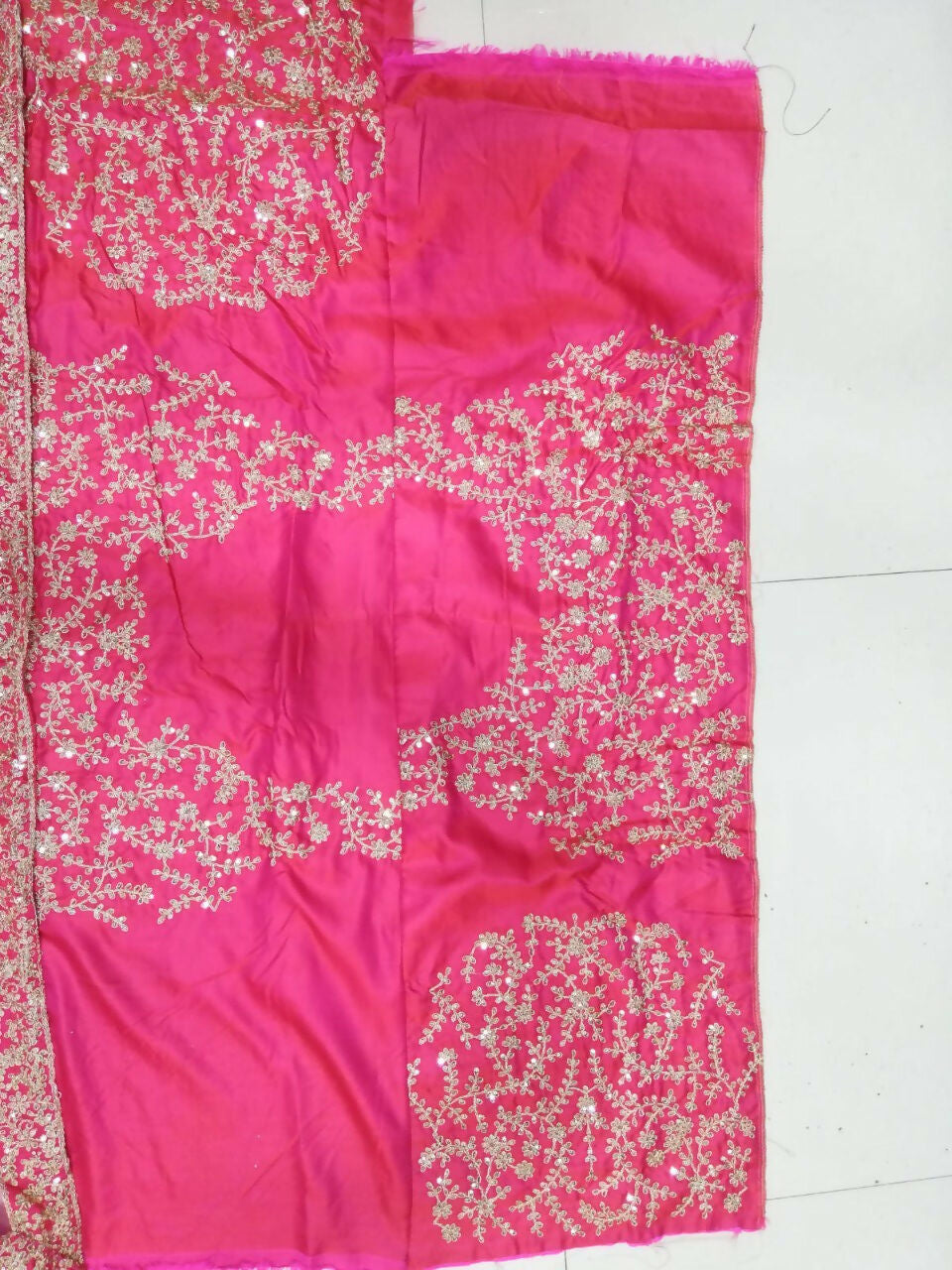 Jyoti Fashion Glamorous Rani Pink Silk 3MM Sequins with Coding Dori Embroidery Lehenga Choli with Dupatta