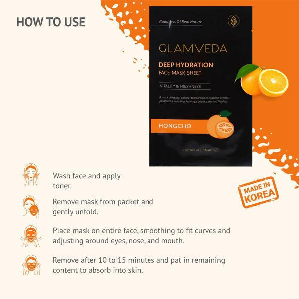 Glamveda Hongcho Anti Acne & Glow Sheet Mask