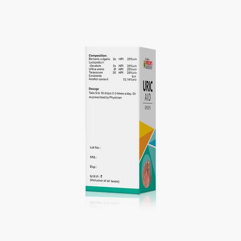 Bakson's Homeopathy Uric Aid Drops - Distacart