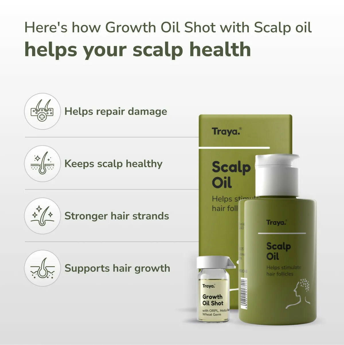 Traya Scalp Oil with Growth Oil Shot - Distacart