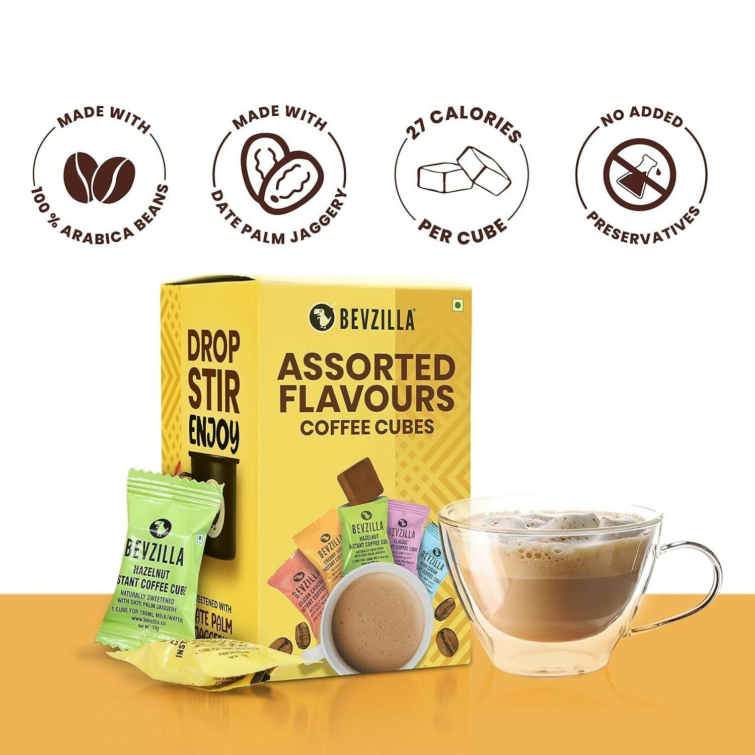 Bevzilla Assorted Flavours Coffee Cubes - Distacart