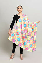 Joban Fashion Multi Color Cotton Embroidery Work Phulkari Dupatta