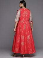 Ahalyaa Women's Traditional wear Ethnic Dress - Red - Distacart