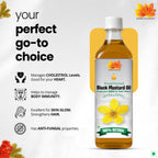 Dorjee Wellness Wood Pressed Black Mustard Oil - Distacart