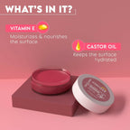 Clensta Lip Cheek Tint - Berry Bliss with Goodness of Vitamin E & Castor Oil