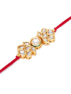 Designer kundan Rakhi - Ruby Raang - Distacart