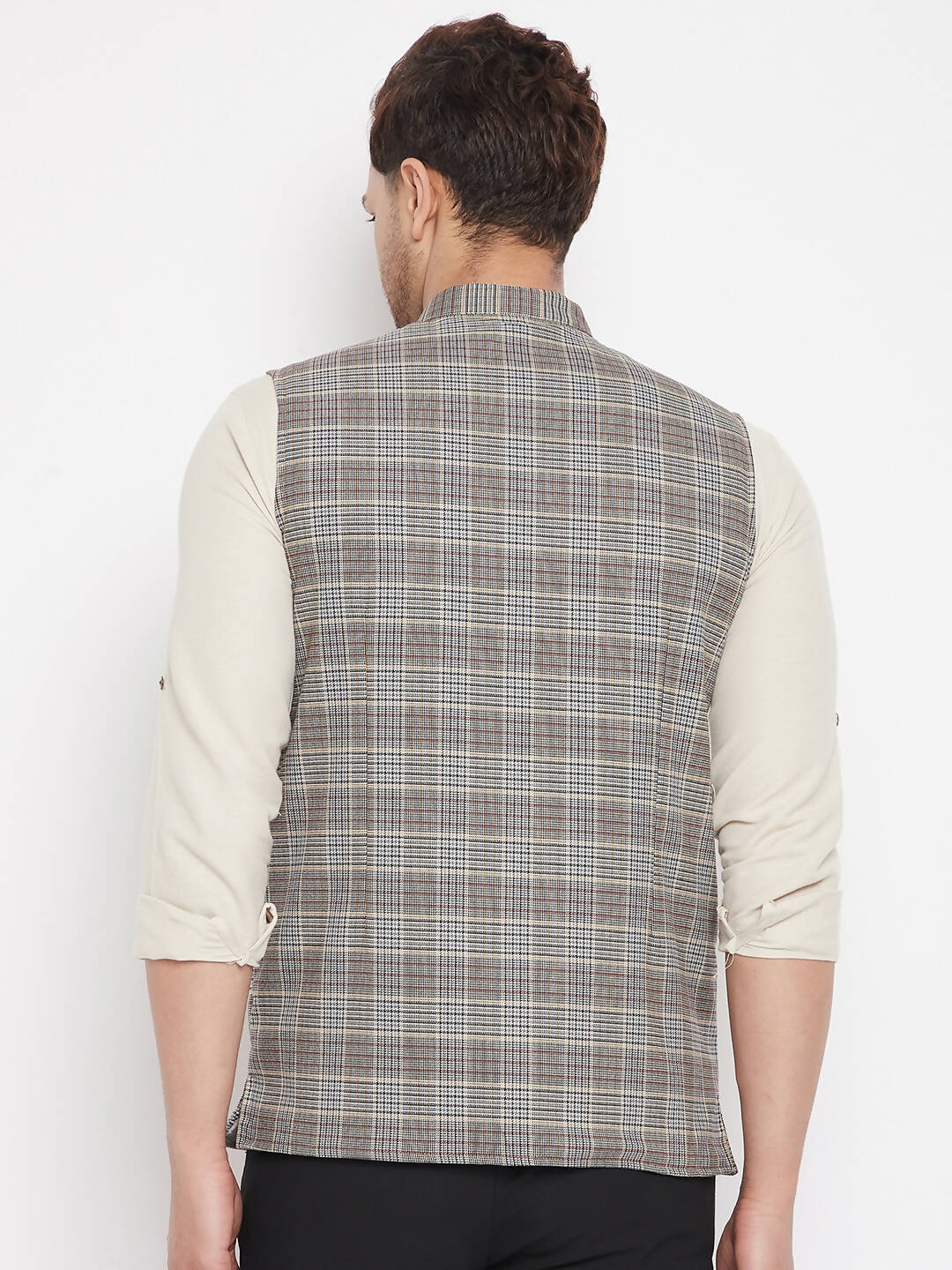 Even Apparels Multi Merino Men's Nehru Jacket-Contrast Lining-Free Pocket Square - Distacart