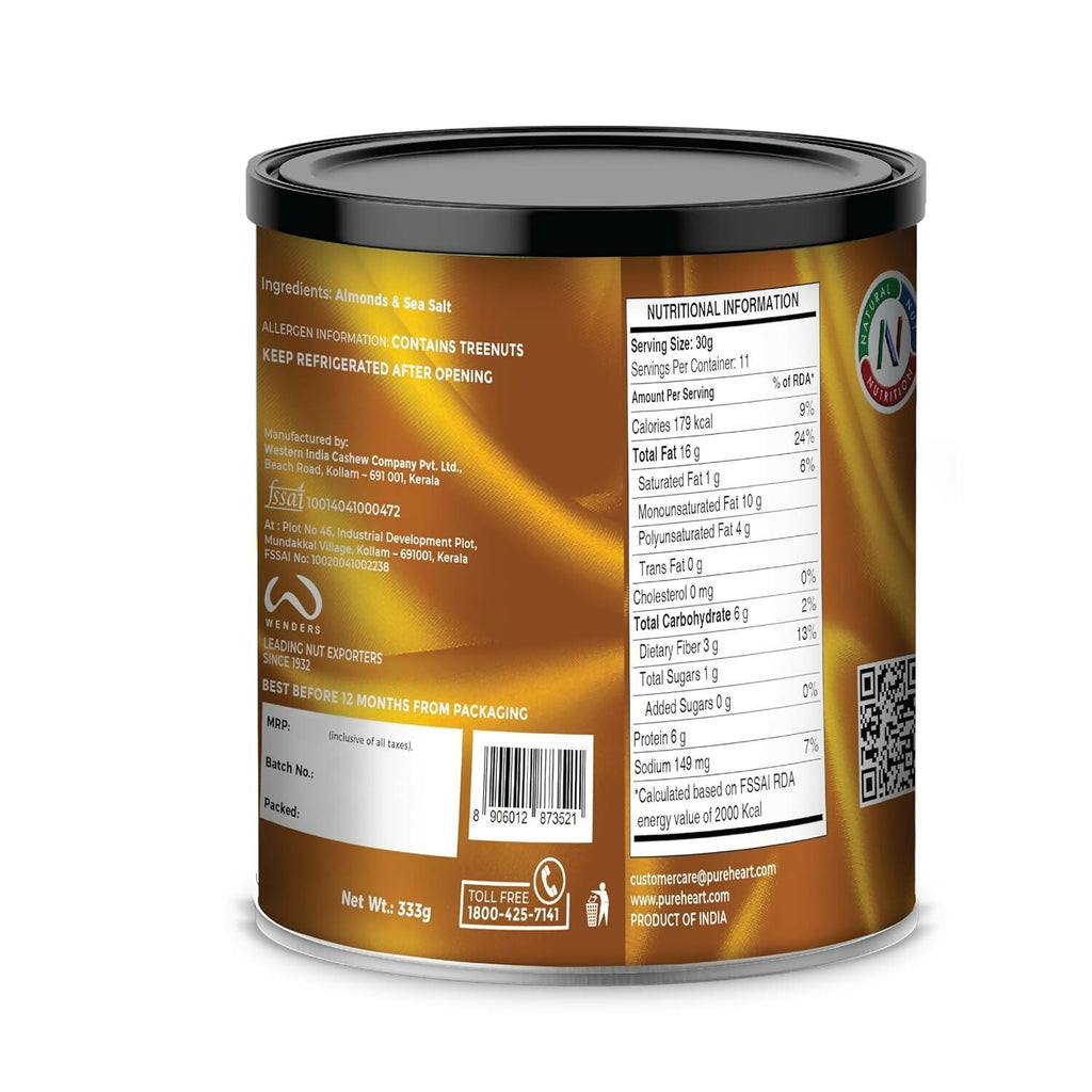 Pureheart Dry Roasted Nutreat Salted Almonds - Distacart