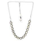 Silver-Toned Brass Rhodium-Plated Necklace - Ruby Raang - Distacart