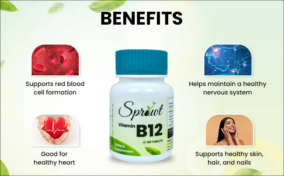 Sprowt Plant Based Vitamin B12 Tablets - Distacart