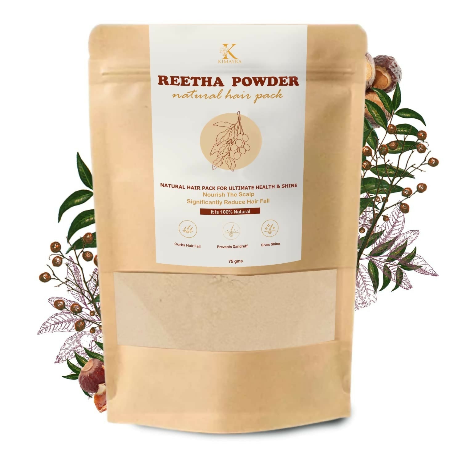 Kimayra Reetha Powder For Hair Growth & Prevents Dandruff