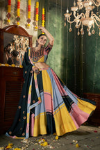 AI Fashion Multi Color Maslin Cotton Designer Navratri Lehenga Choli Collection