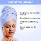 Nykaa Naturals Microfiber Hair Wrap for Frizz Free & Shiny Hair - Blue