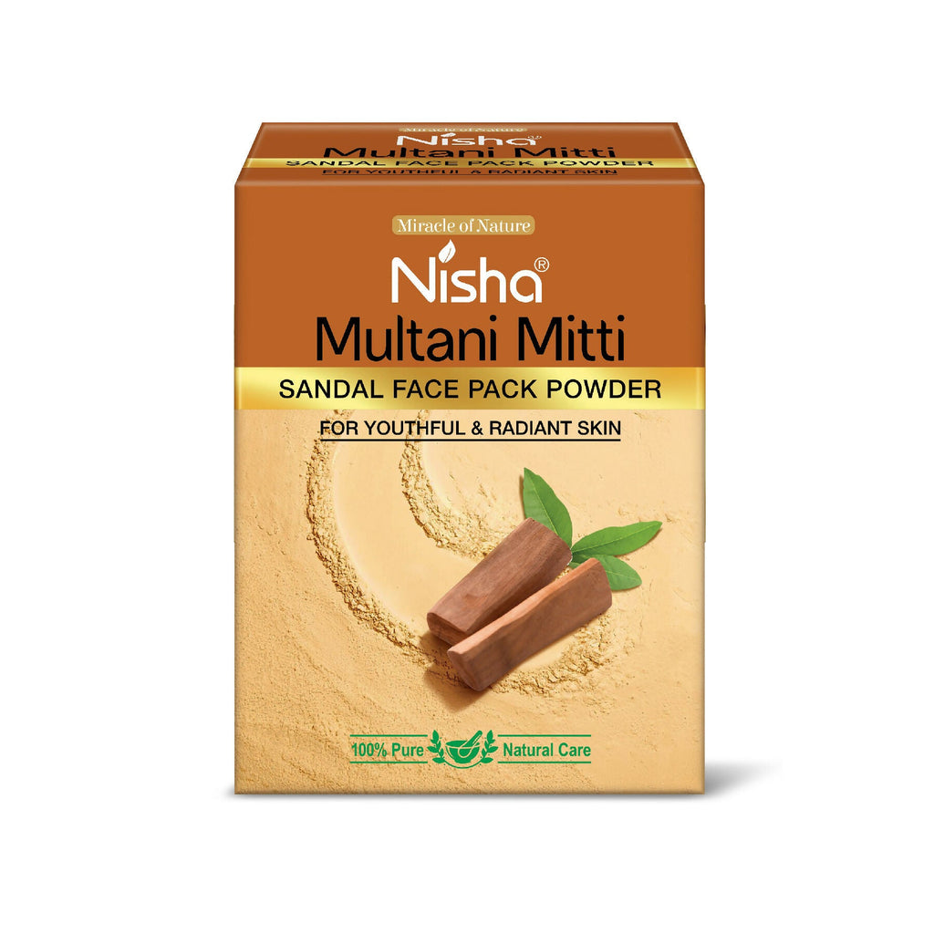 Nisha sandal Multani Mitti for Face |Skin Brightening Face Pack