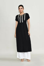 Joban Fashion Black Rayon Tunic