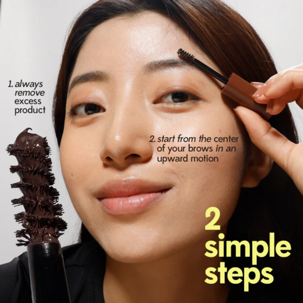 Ruby's Organics Tinted Eyebrow Gel - Dark Brown