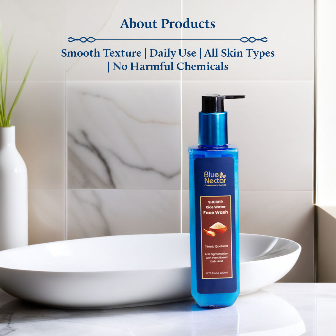 Blue Nectar 2% Kojic Acid Face Wash With Mushroom & Rice Water