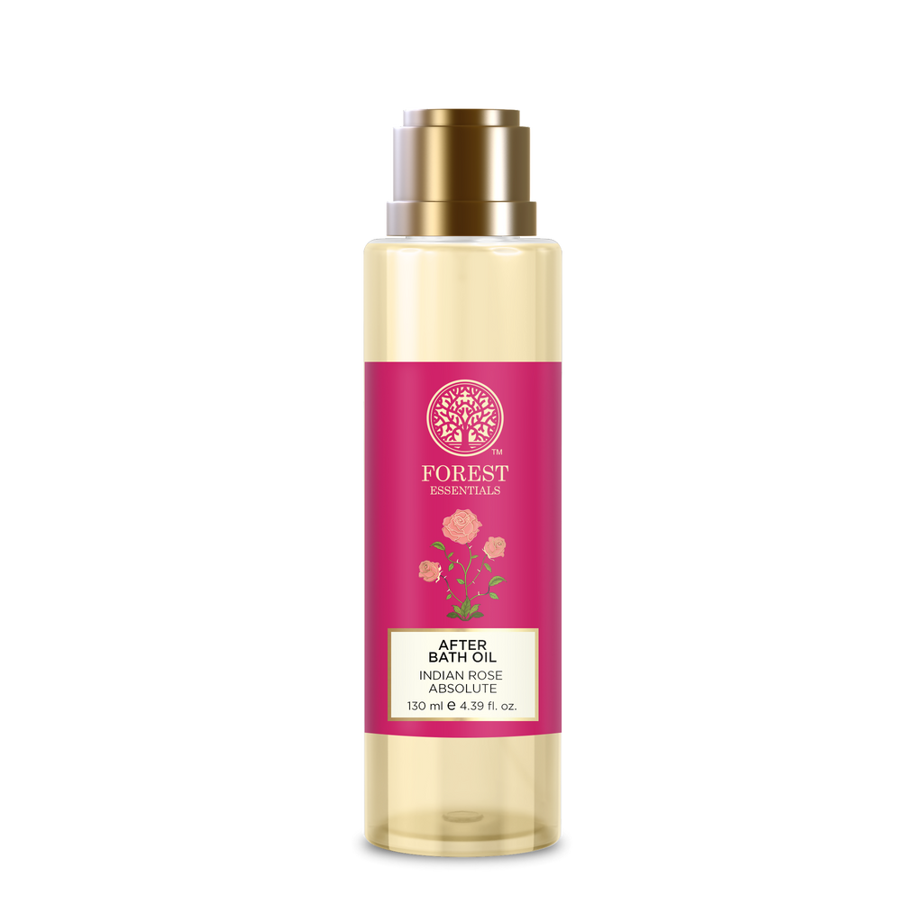 Forest Essentials After Bath Oil Indian Rose Absolute - Nourishing After Shower Body Oil - Distacart