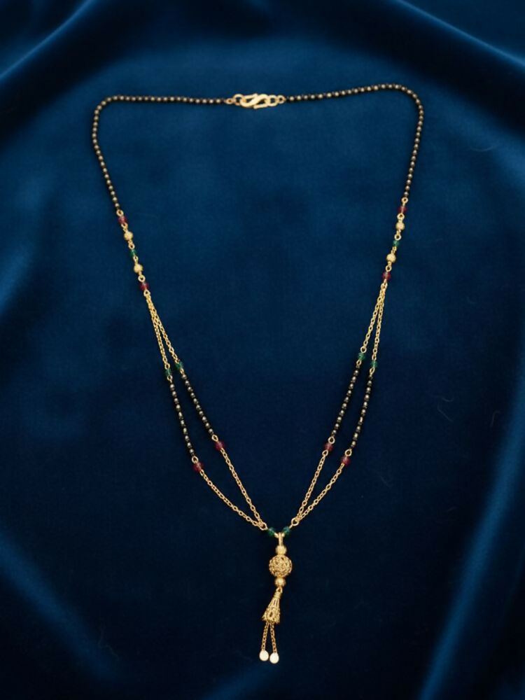 NVR Women Gold Plated Artificial Beaded Mangalsutra - Distacart