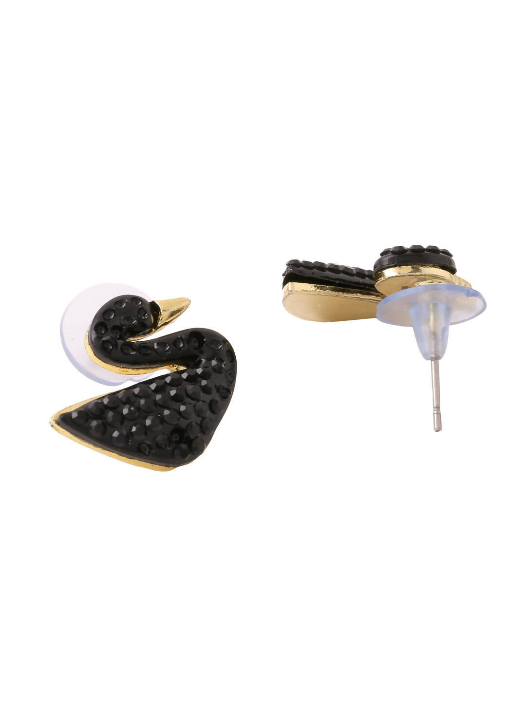 NVR Women Black Cz Studded Studs Earrings - Distacart