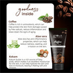 Globus Naturals Coffee Face Scrub Enriched with Aloe Vera and kokum For All Skin Types