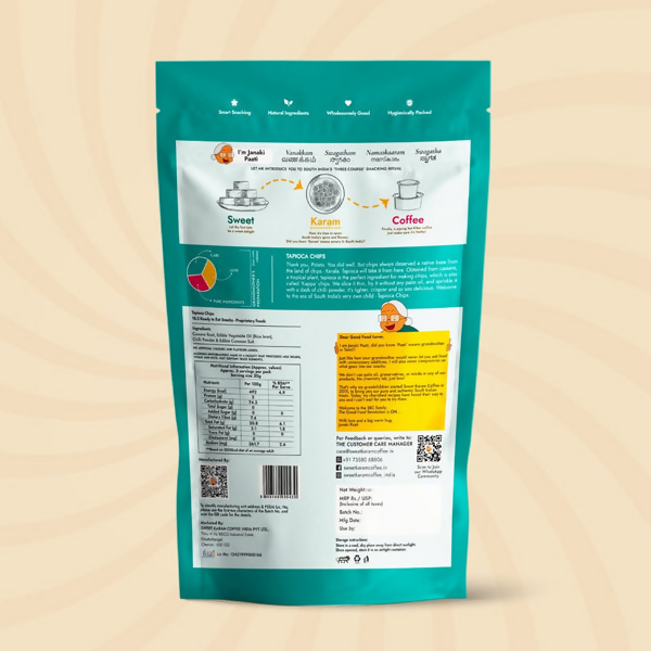 Sweet Karam Coffee Kerala Tapioca (Kappa) Chips - Distacart