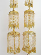 NVR Women's Pack Of 2 Gold-Polished & White Pearl Beaded Bridal Layered Heavy Kaleera Sets - Distacart