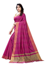 Vamika Pink Cotton Silk Weaving Saree (Anaya Pink)