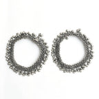 Mominos Fashion Kamal Johar Oxidised Silver Traditional Wear Anklets