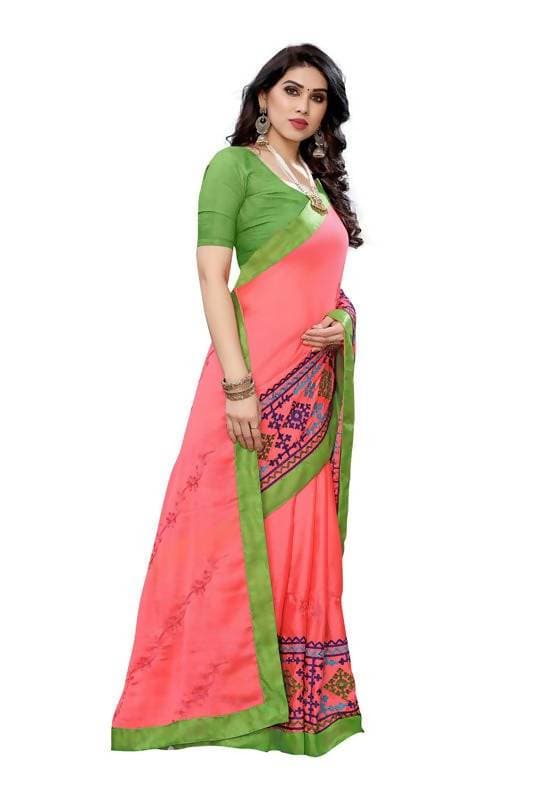 Vamika Peach Chiffon Emboridered Saree (SUIDHAGA PEACH)