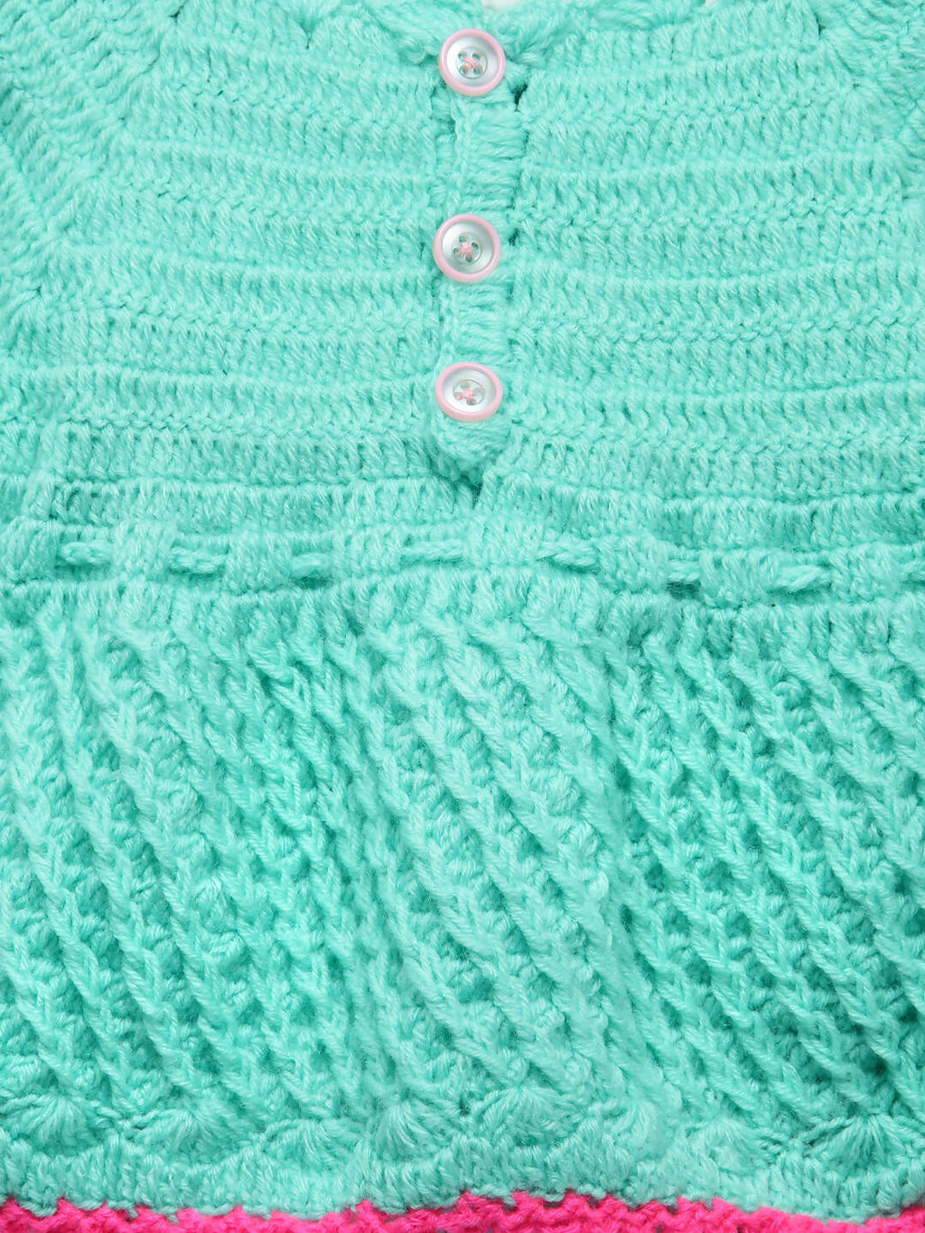 Chutput Kids Green Coloured Solid Pullover Sweater